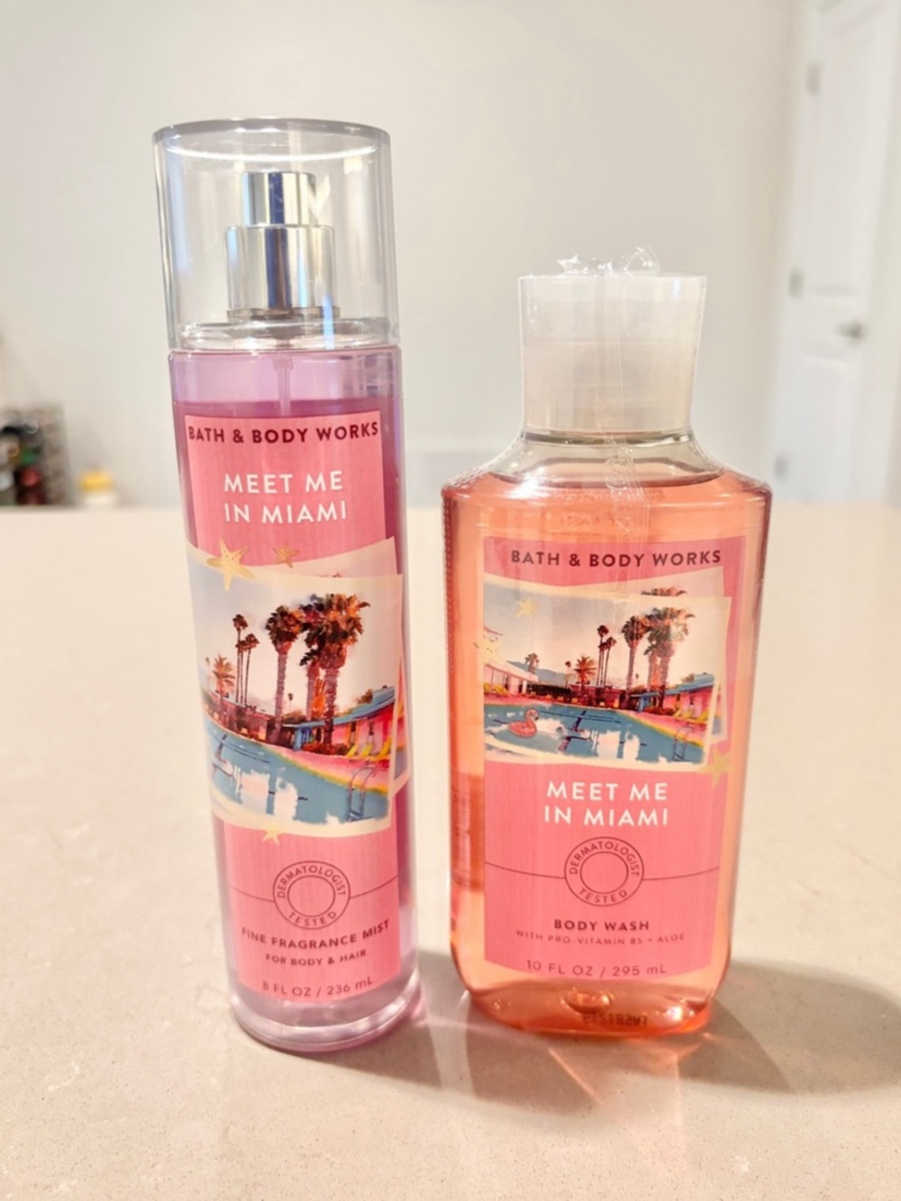 Bath and Body Works Meet Me in Miami Rare 2 Piece Gift Set